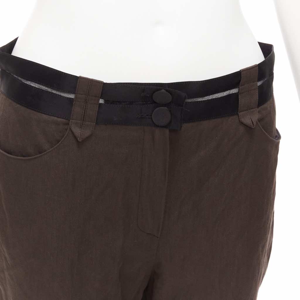 Lanvin Sheer Waist Pants - Back view