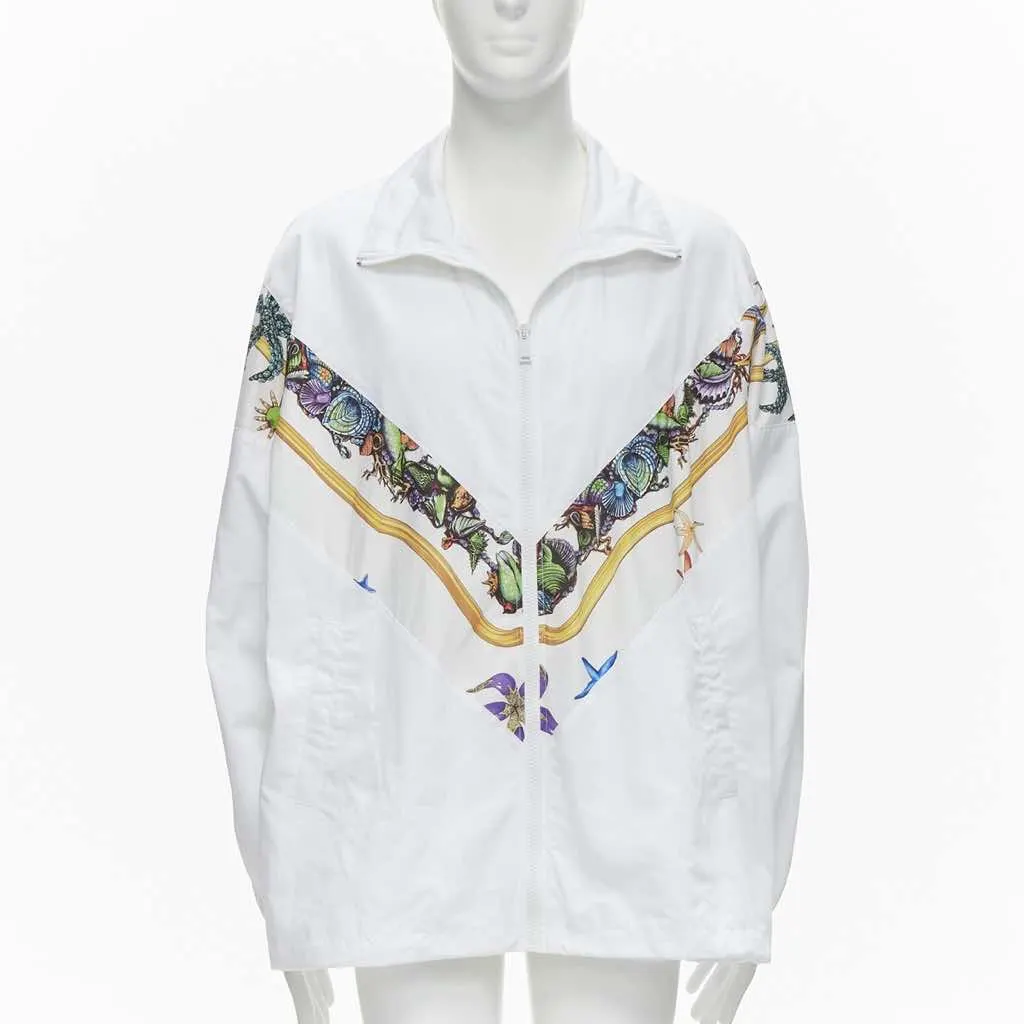 Versace White Starfish Jacket White Polyester Never worn, with tag - Inside View