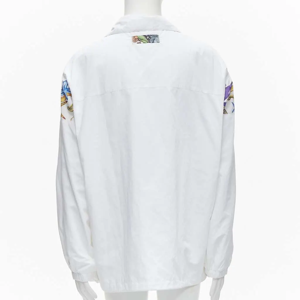 Versace White Starfish Jacket White Polyester Never worn, with tag - Box View