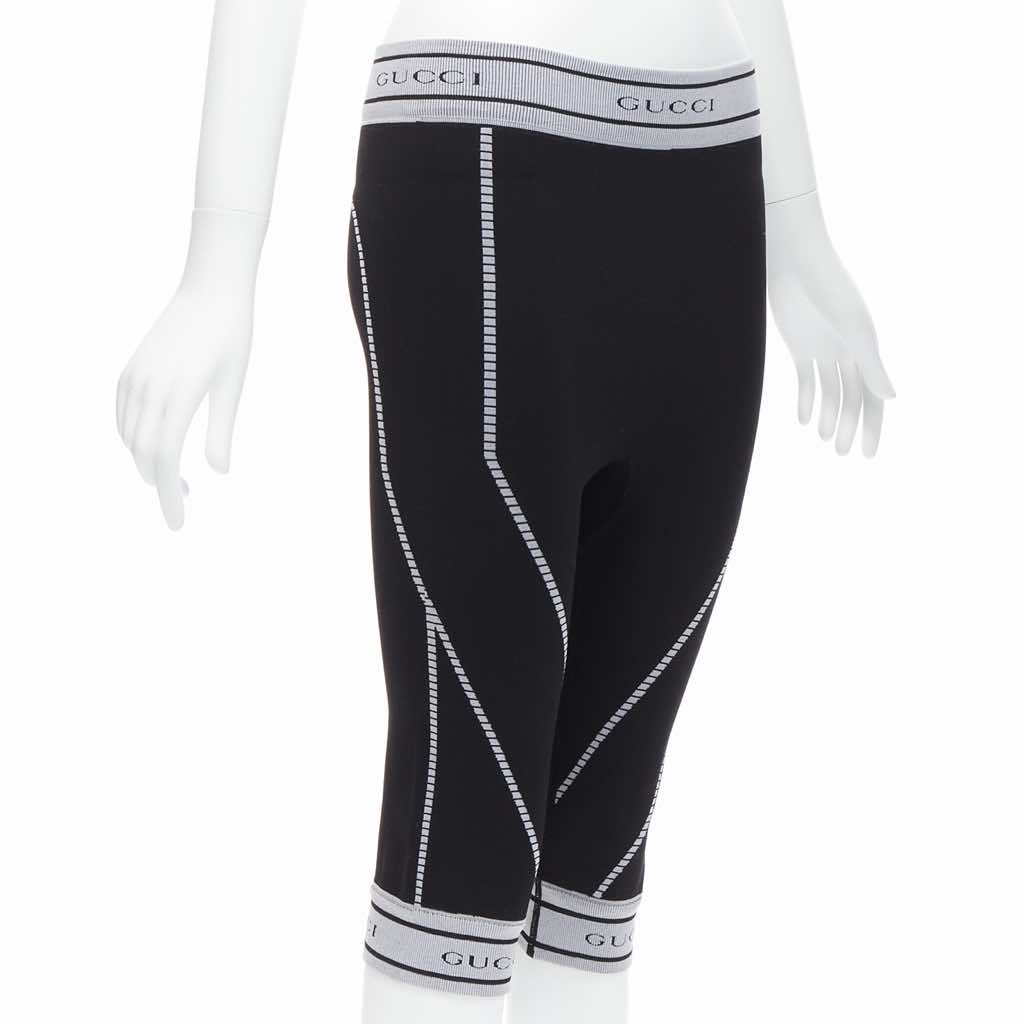 Gucci Ribbed Biker Leggings - Image 6