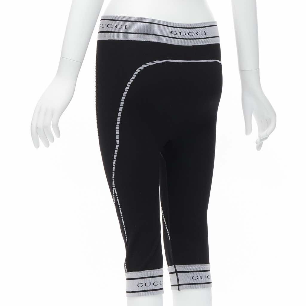 Gucci Ribbed Biker Leggings - Detail 1