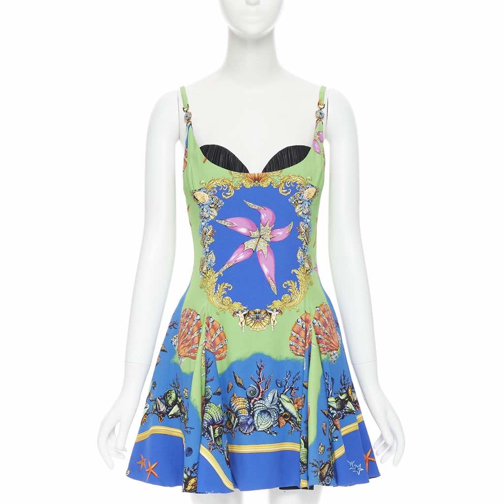 Versace Tresor Flared Dress