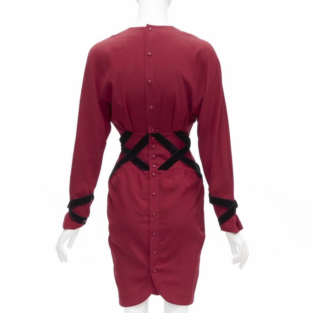 Thierry Mugler Crisscross Corset Dress - Side view