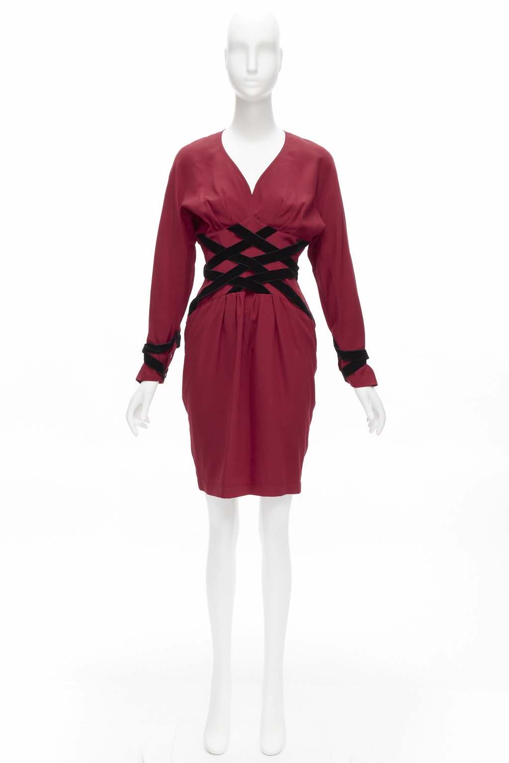 Thierry Mugler Crisscross Corset Dress - Image 12