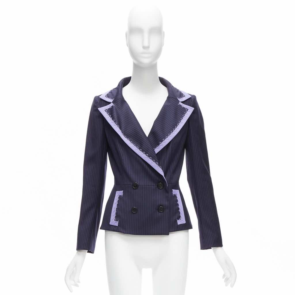 Christian Dior Topstitch Bar Blazer - Image 13