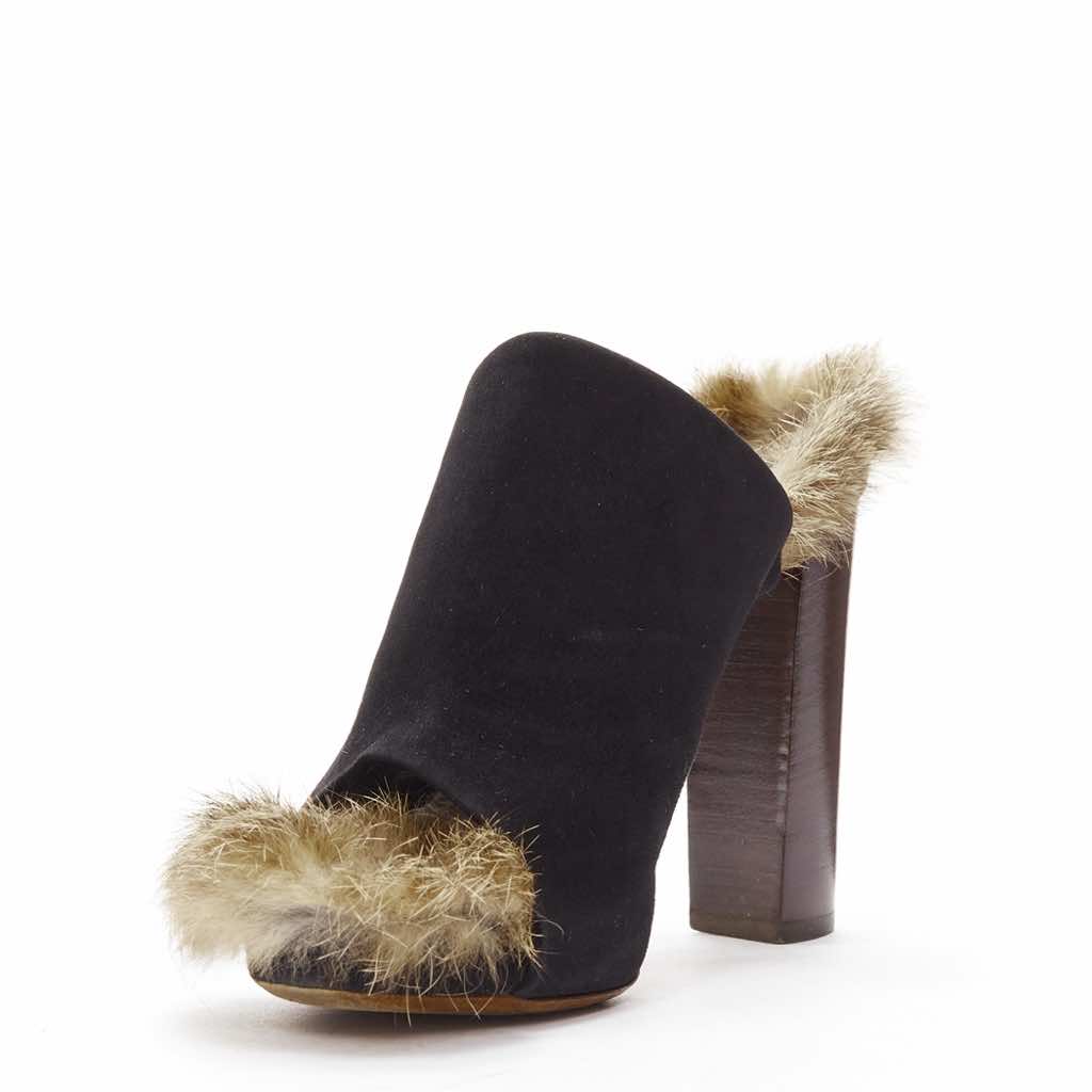 Celine Velvet Leather Trim Backpack - 4