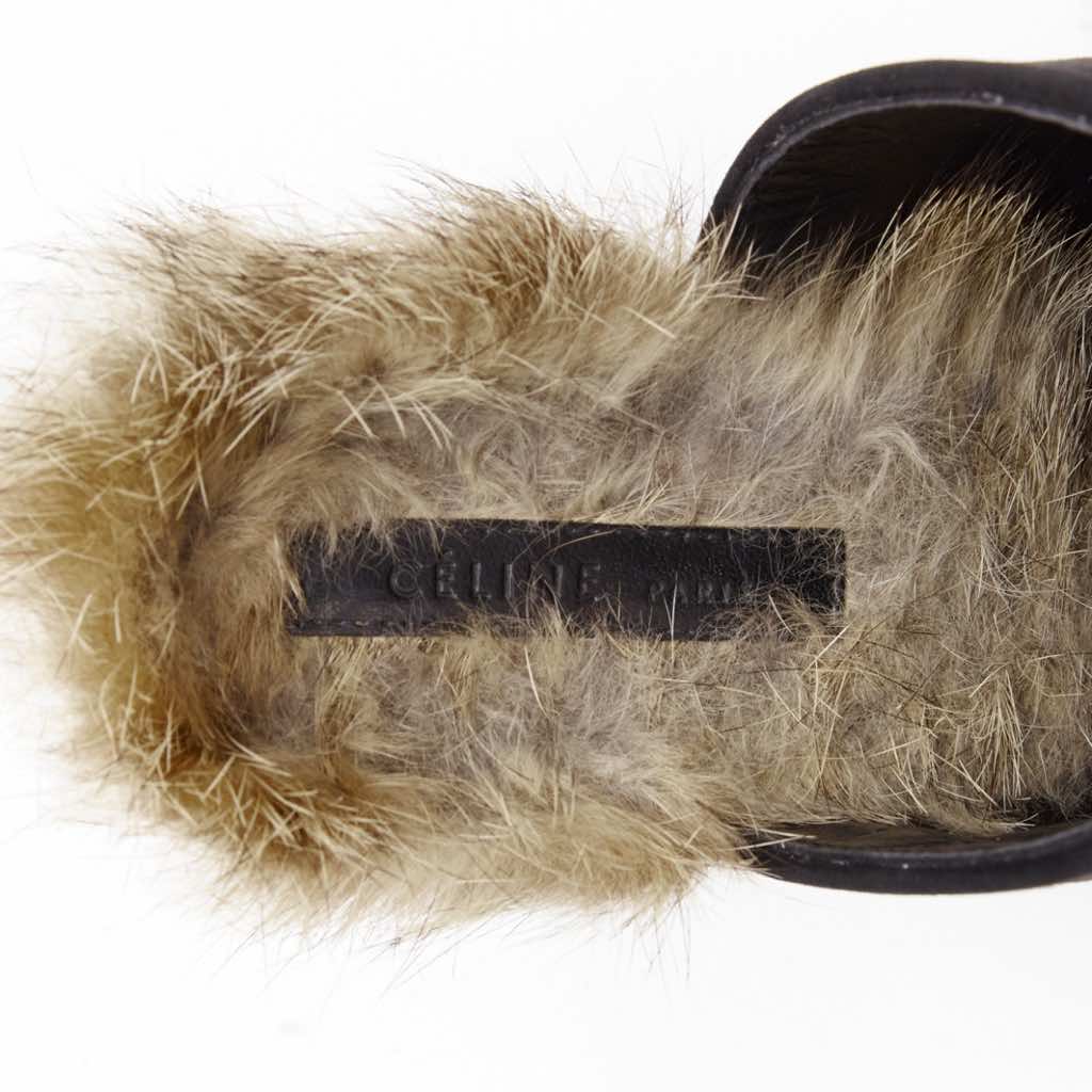 Celine Velvet Leather Trim Backpack - Image 11