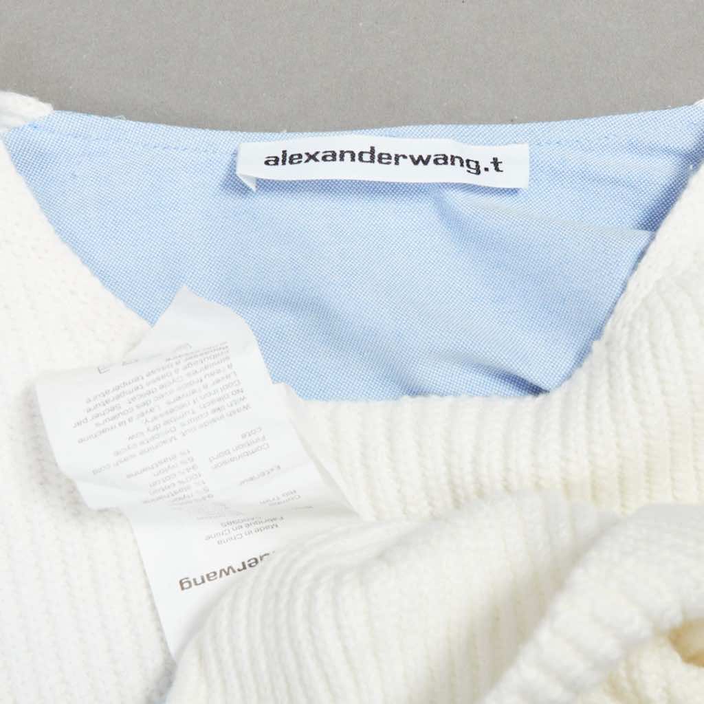 Alexander Wang Hybrid Sweater Shirt - Image 10