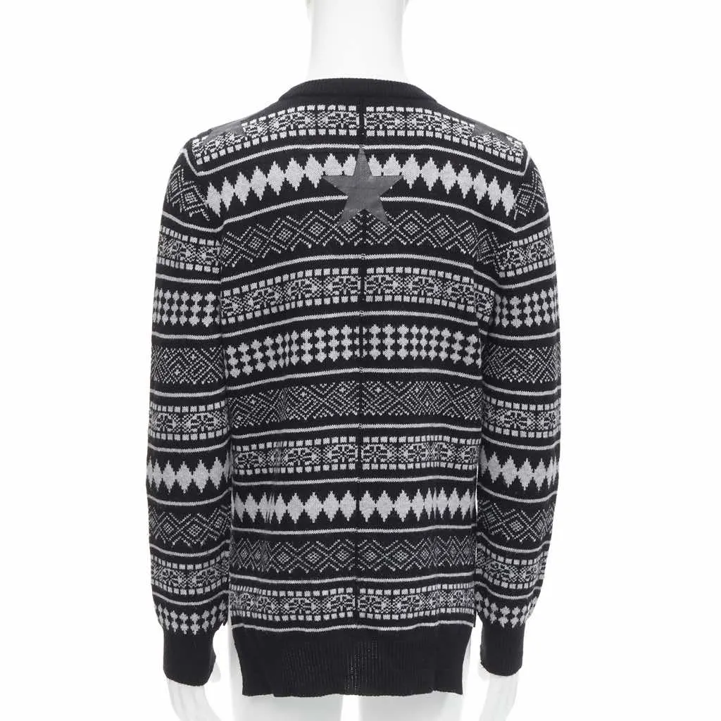 Givenchy Star Stripes Sweater Black Wool Very good - Box View