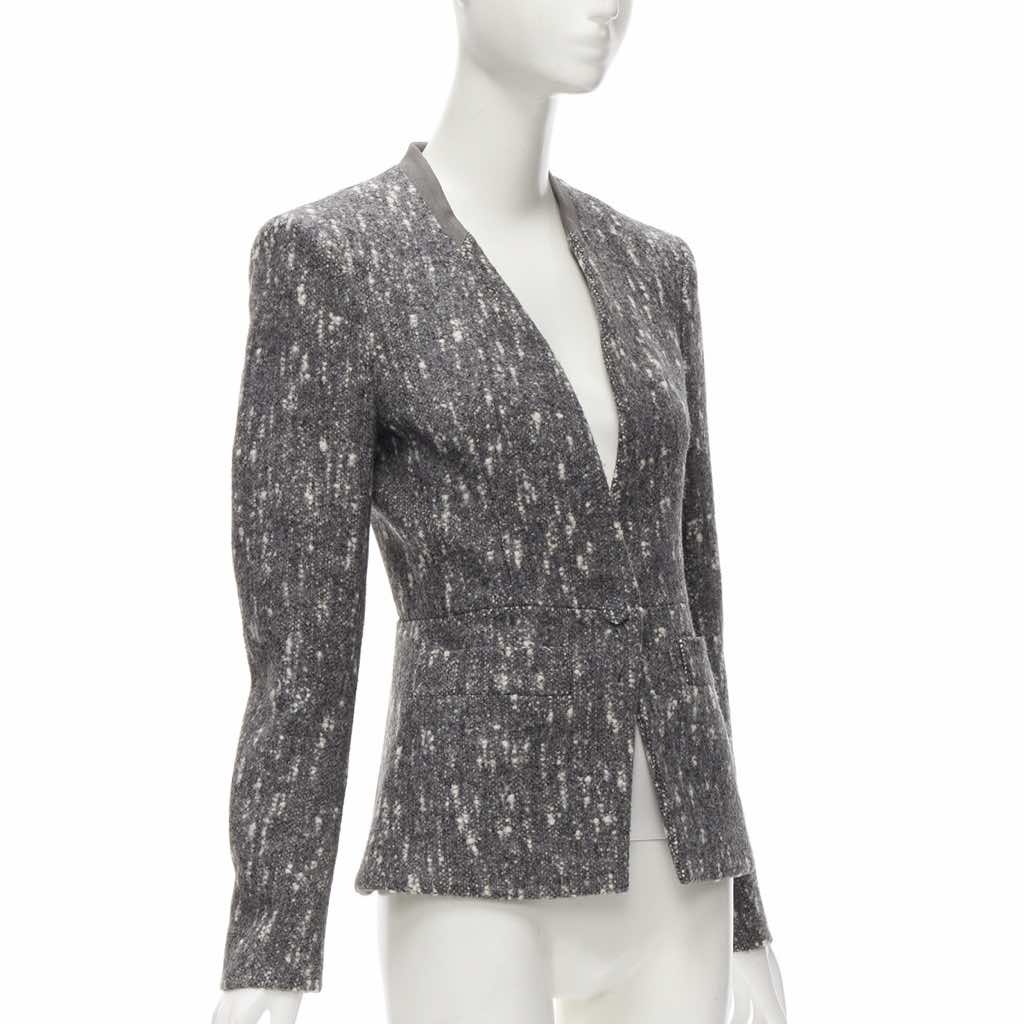 Balenciaga Speckled Fitted Blazer - Image 6