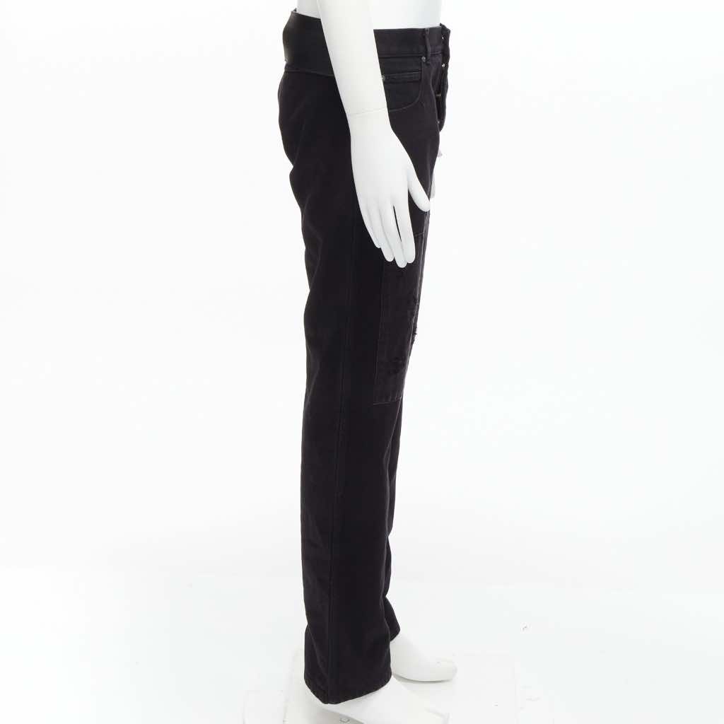 Calvin Klein Satin Patch Jeans - 4