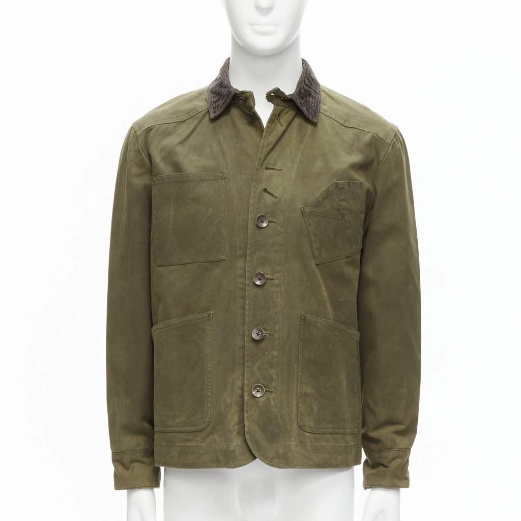 Rag & Bone Green Waxed Cotton Jacket
