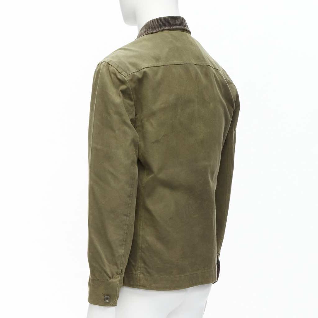 Rag & Bone Green Waxed Cotton Jacket - Detail 1