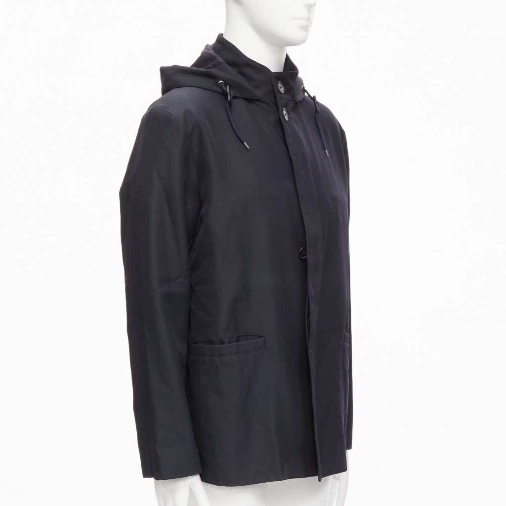 Marni Black Hooded Wool Parka - 4