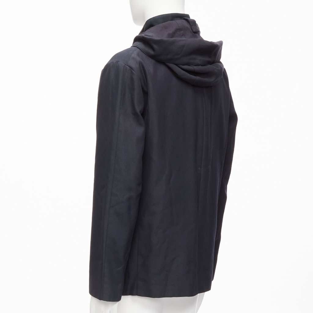 Marni Black Hooded Wool Parka - Detail 2