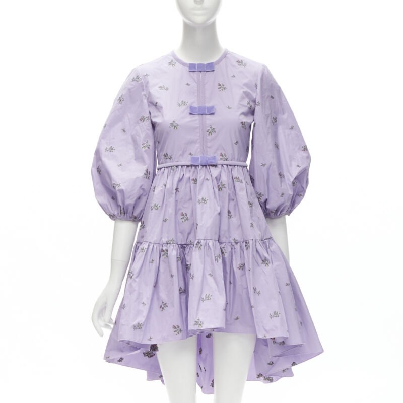 Red Valentino Garavani Purple Bow Dress