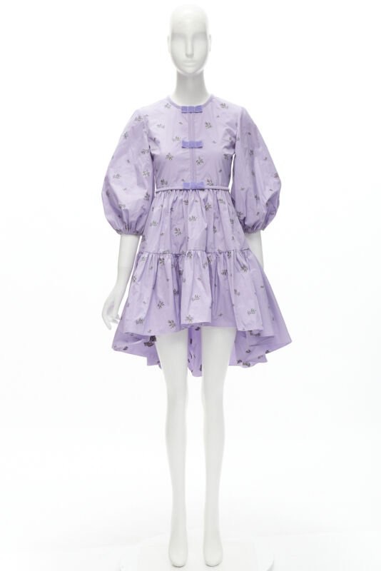 Red Valentino Garavani Purple Bow Dress - Image 13