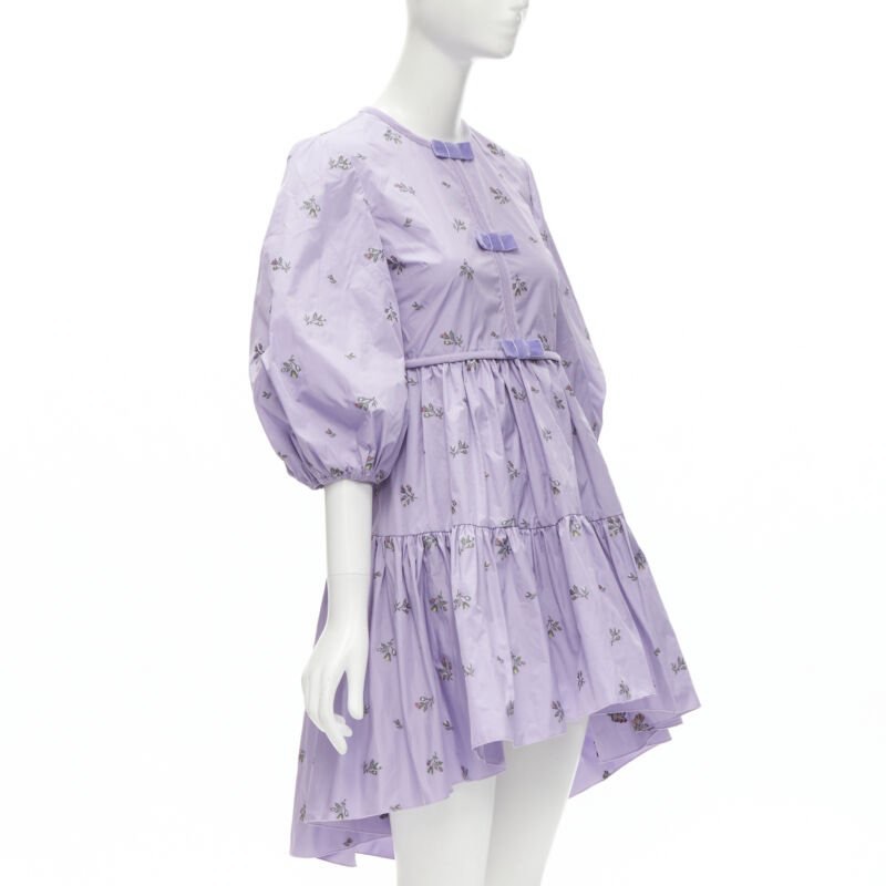 Red Valentino Garavani Purple Bow Dress - Image 6