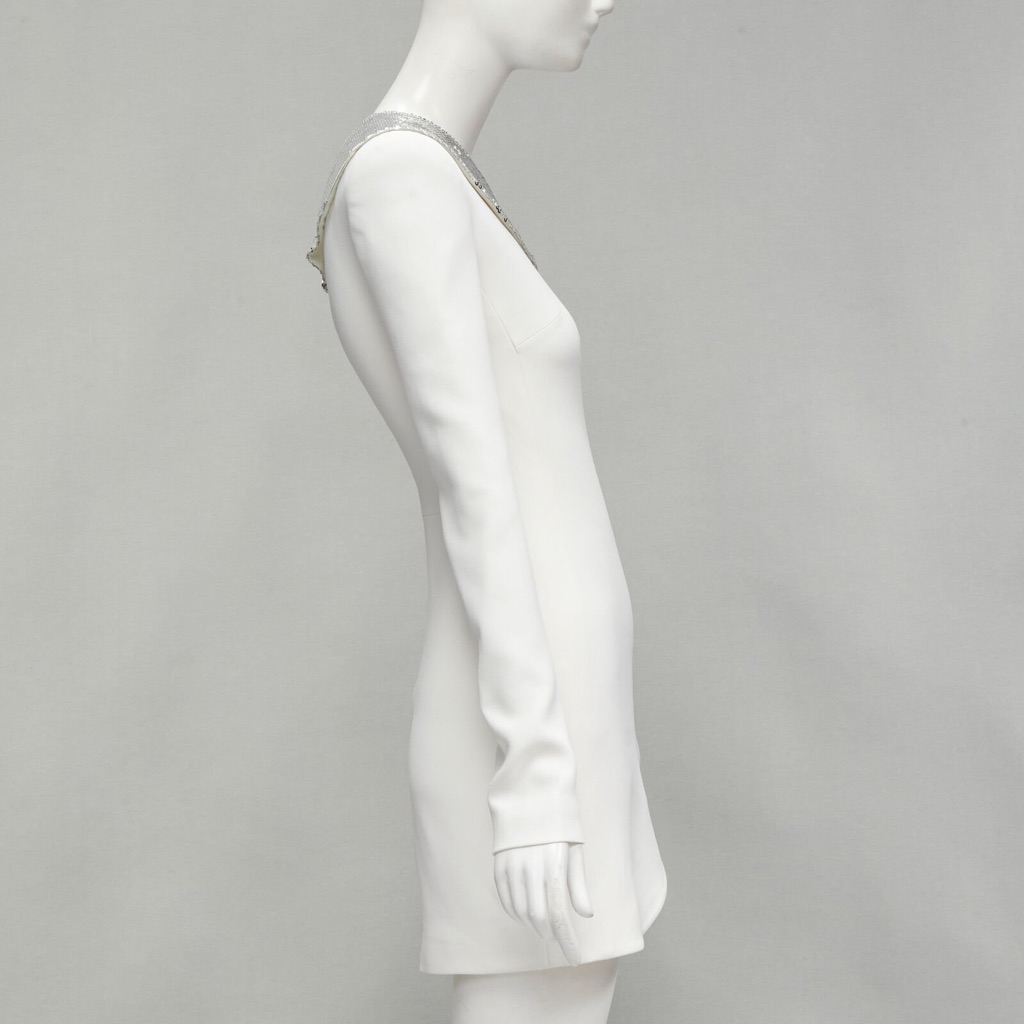 David Koma Silver Sequins Dress - 4