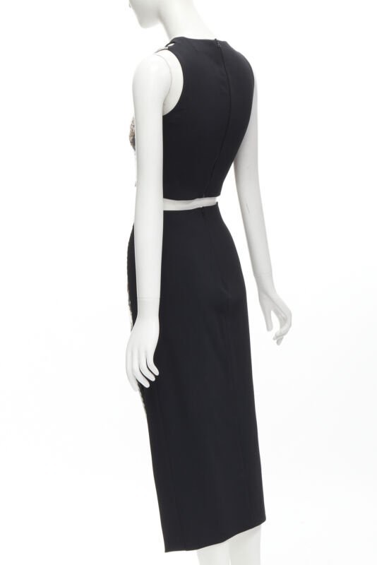 David Koma Silver Sequins Skirt Set - Detail 1