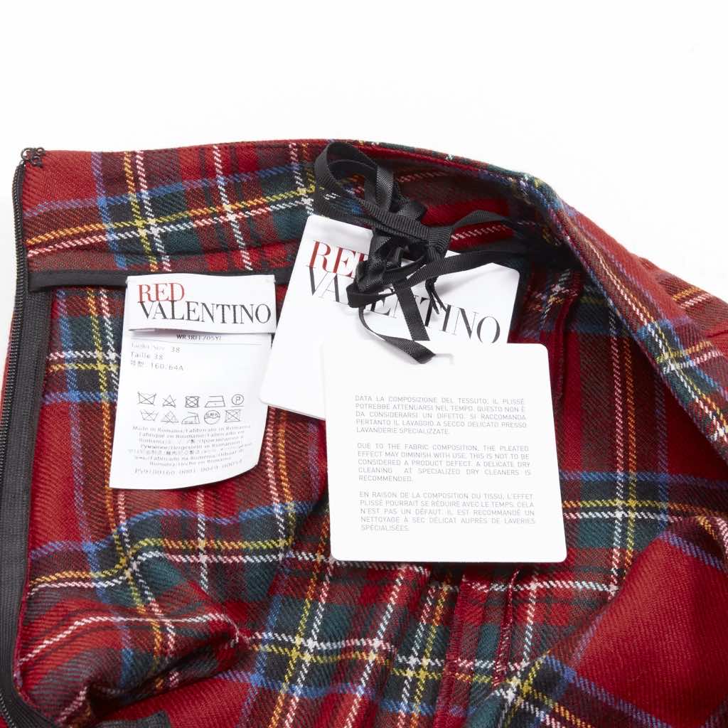 Red Valentino Garavani Plaid Tartan Skorts - Image 10