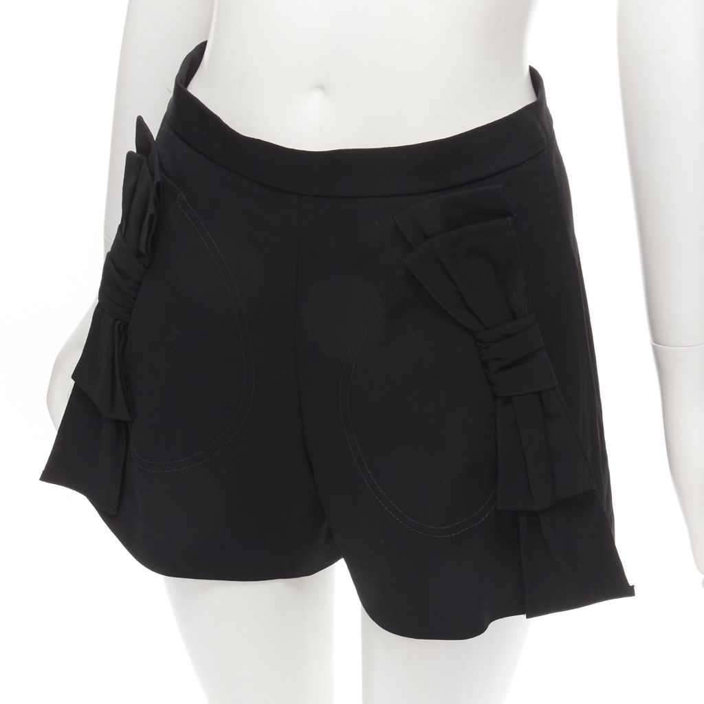 Red Valentino Garavani Bow Waist Shorts - Back view