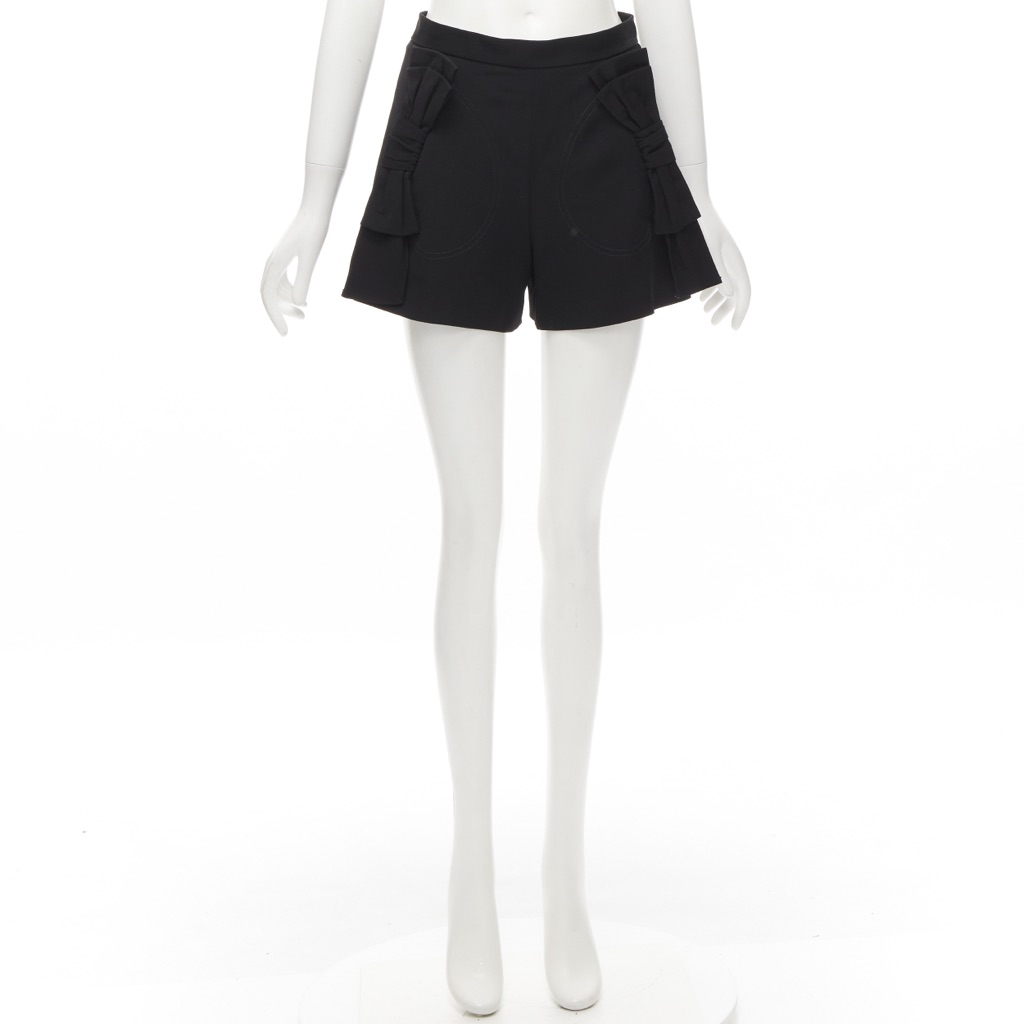 Red Valentino Garavani Bow Waist Shorts - Image 11