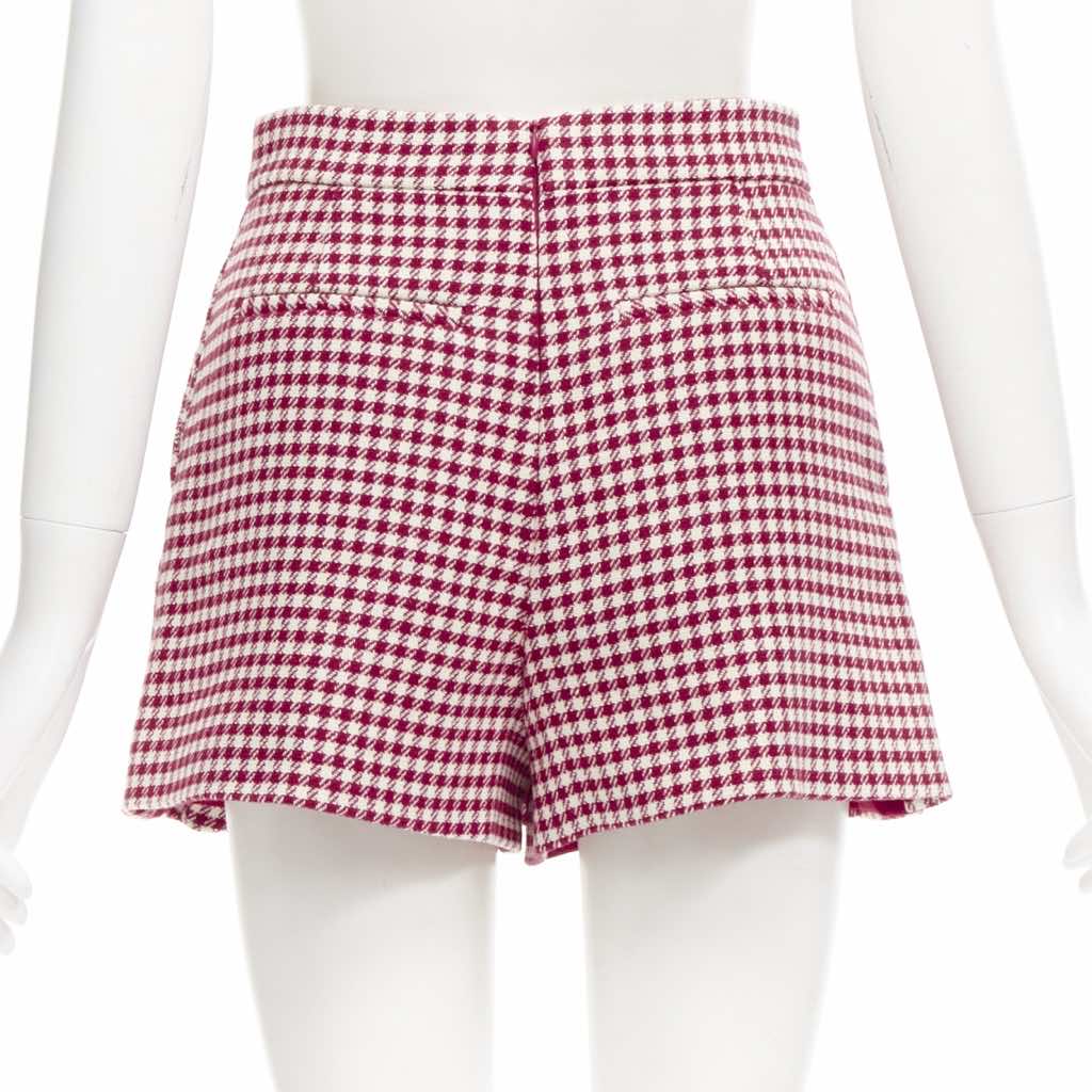 Red Valentino Garavani Gingham Skorts Skirt - Side view