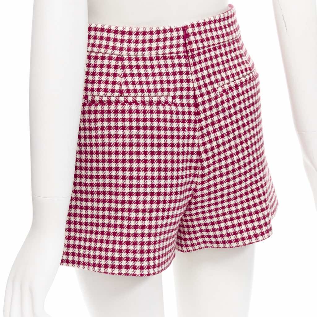 Red Valentino Garavani Gingham Skorts Skirt - Detail 2