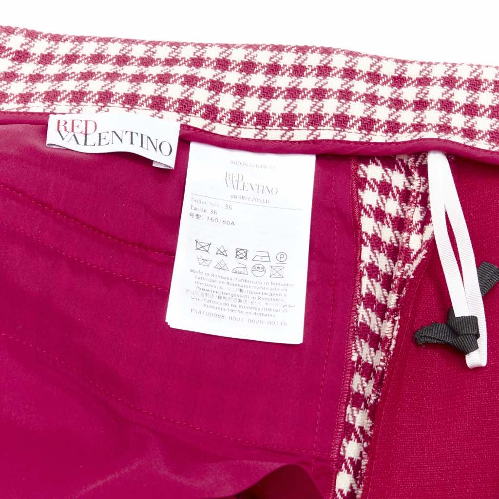Red Valentino Garavani Gingham Skorts Skirt - Image 10