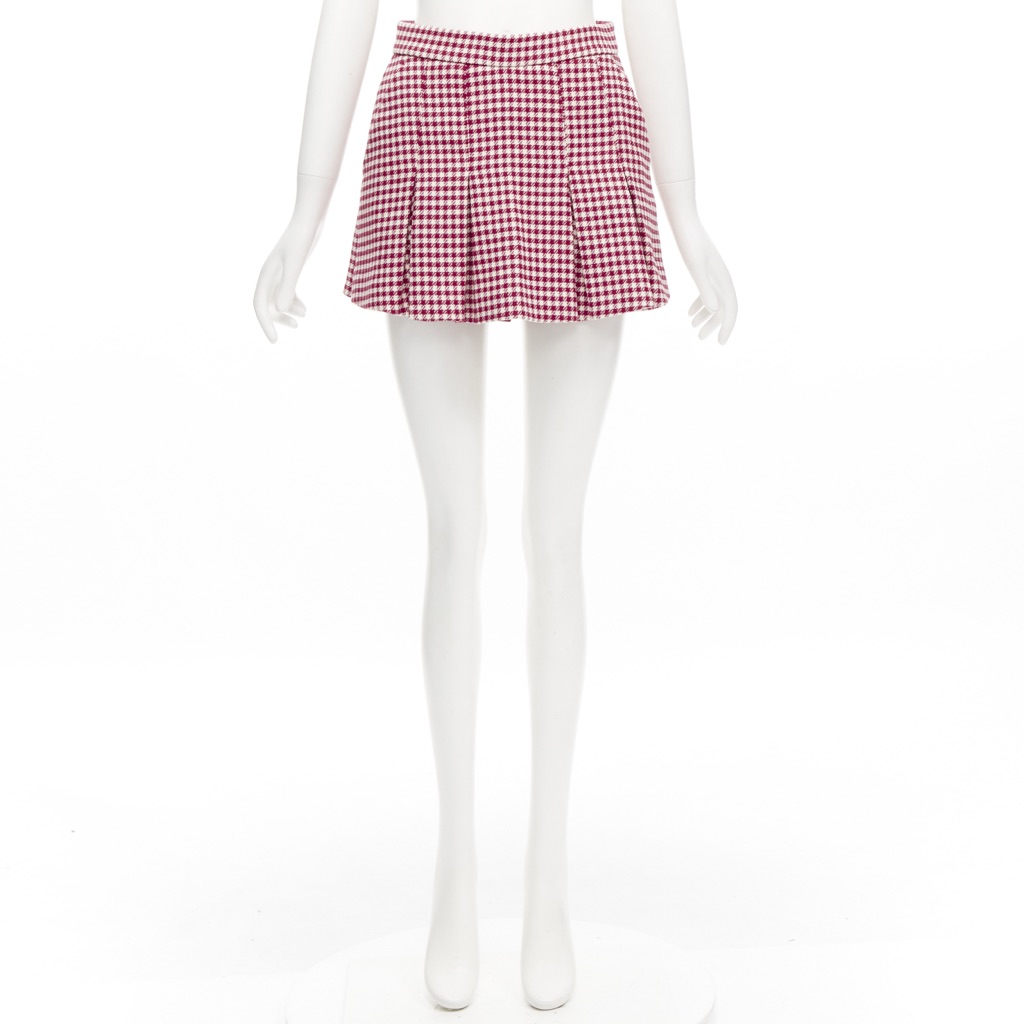 Red Valentino Garavani Gingham Skorts Skirt - Image 11
