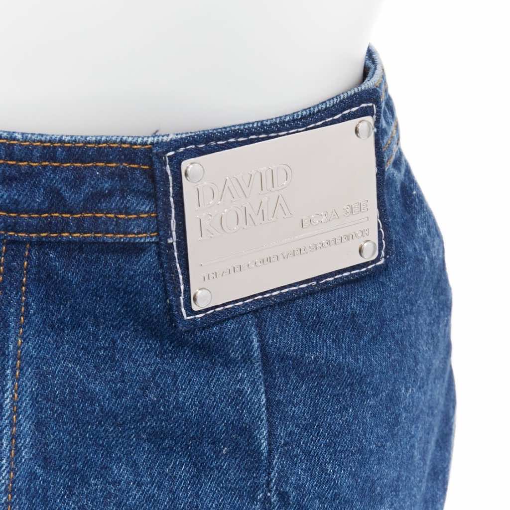 David Koma Floral Button Skirt - Back view