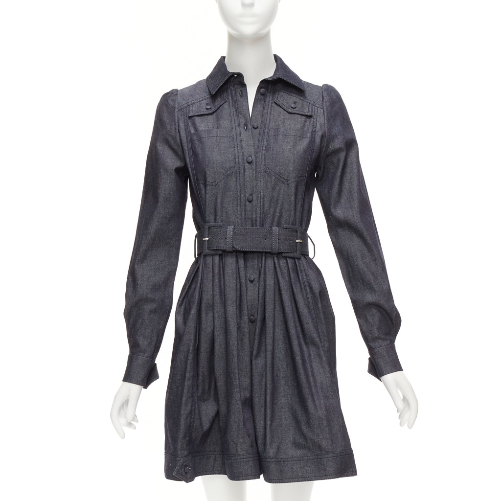 Dice Kayek Denim Safari Dress