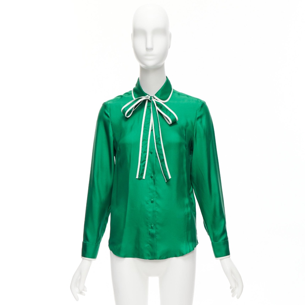 Red Valentino Garavani Bow Tie Blouse - Image 11