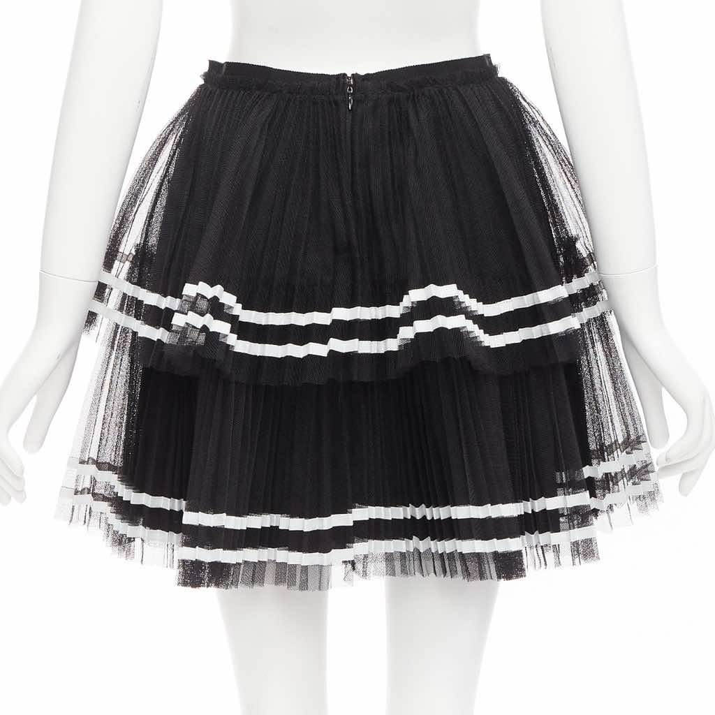 Red Valentino Garavani Stripe Tulle Skirt - Side view