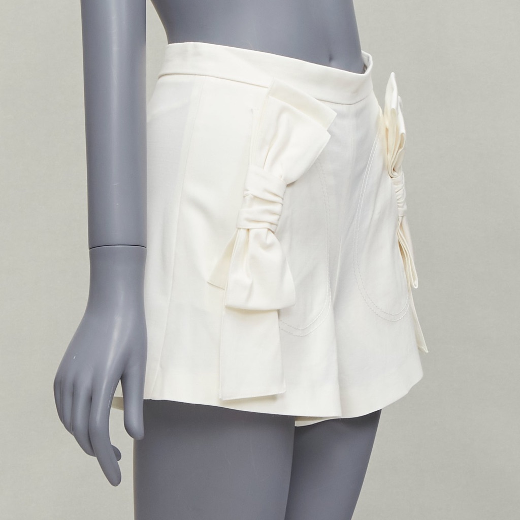 Red Valentino Garavani Ribbon Bow Shorts - Image 6