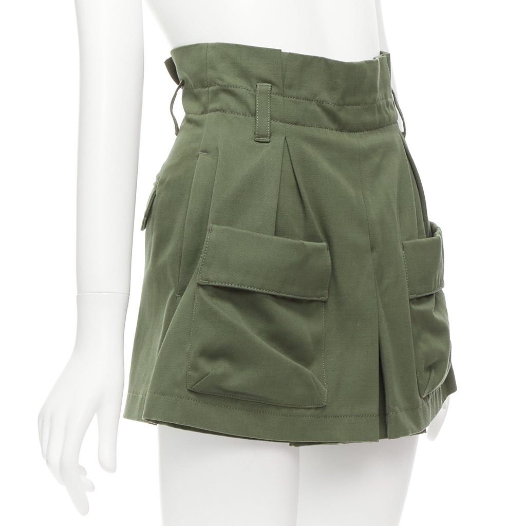 Red Valentino Garavani Cargo Wool Shorts - Image 6
