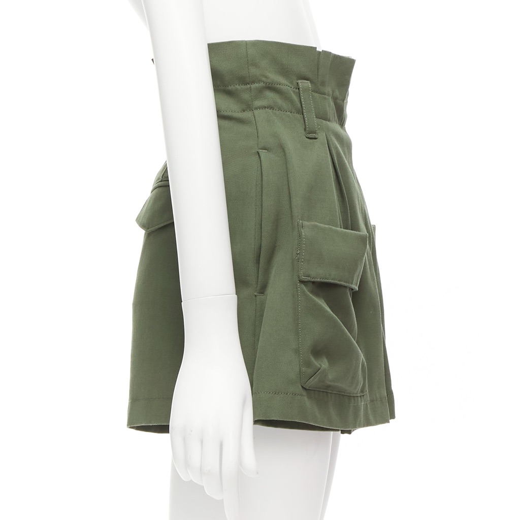 Red Valentino Garavani Cargo Wool Shorts - 4