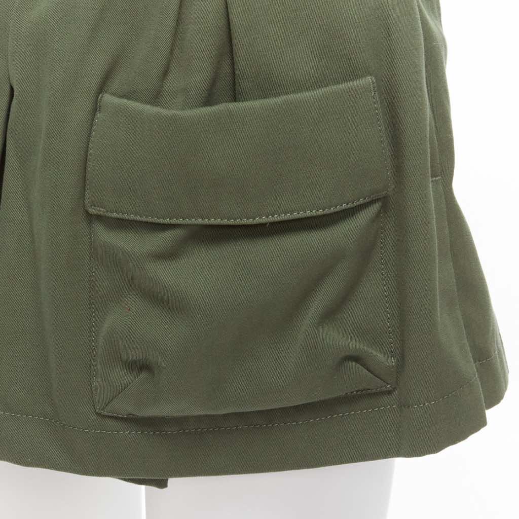 Red Valentino Garavani Cargo Wool Shorts - Detail 2