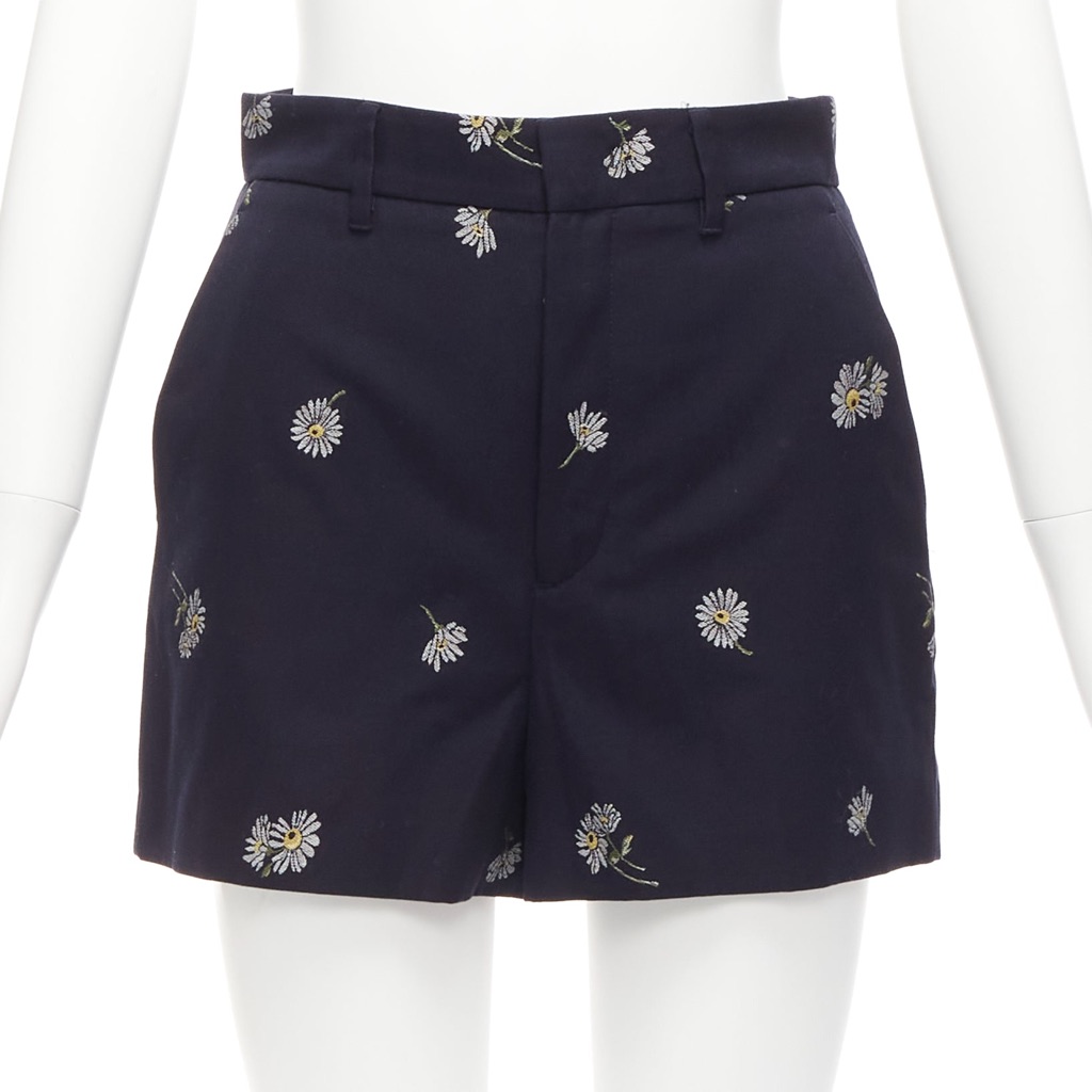 Red Valentino Garavani Daisy Floral Shorts