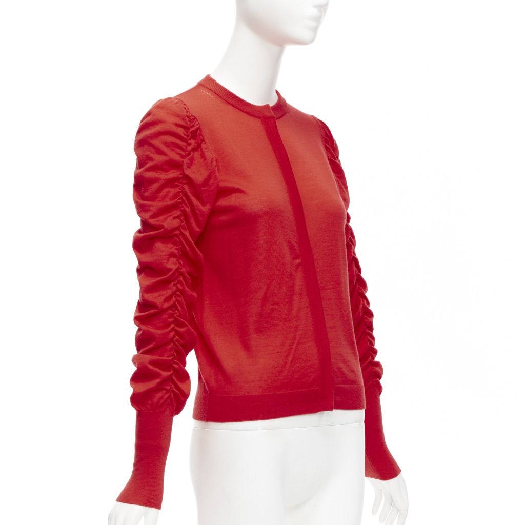 Dice Kayek Ruched Sleeve Cardigan - Image 6