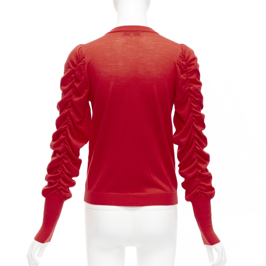 Dice Kayek Ruched Sleeve Cardigan - Side view