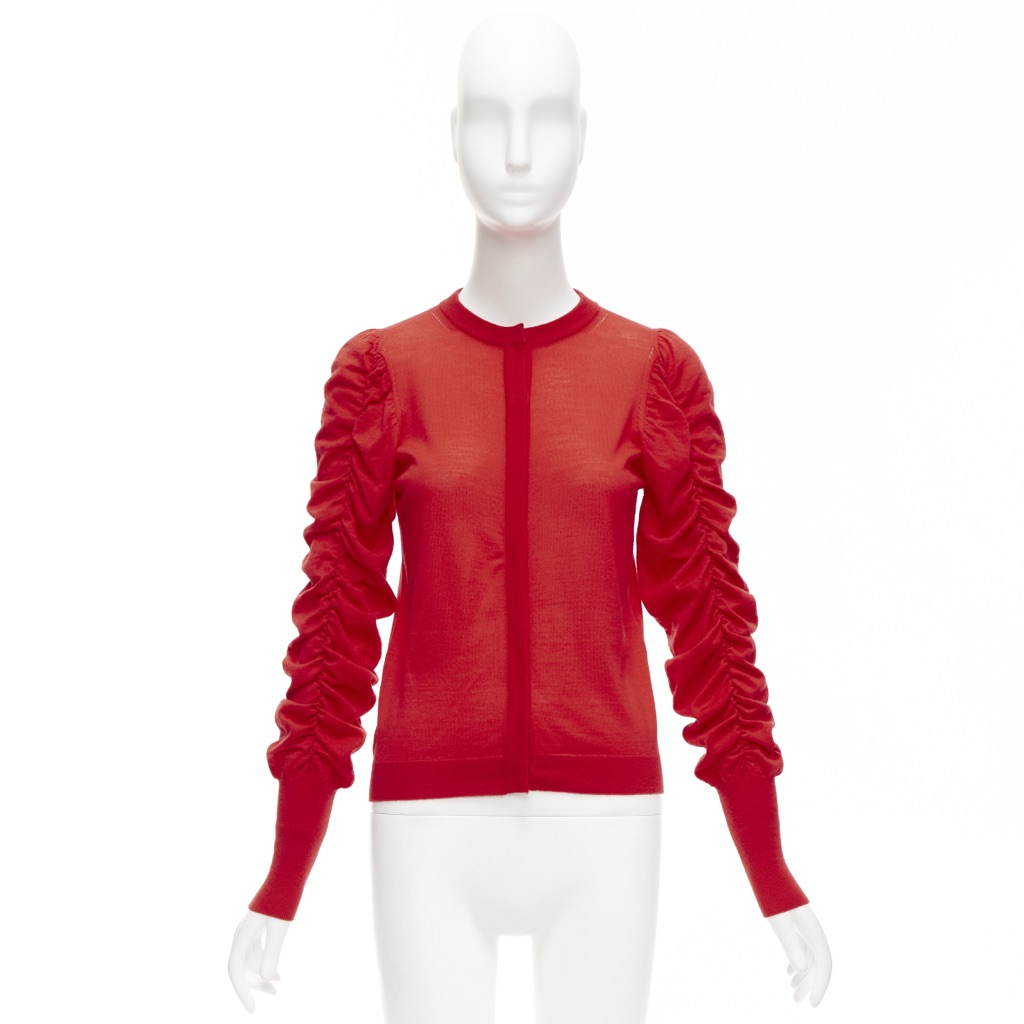 Dice Kayek Ruched Sleeve Cardigan - Image 11