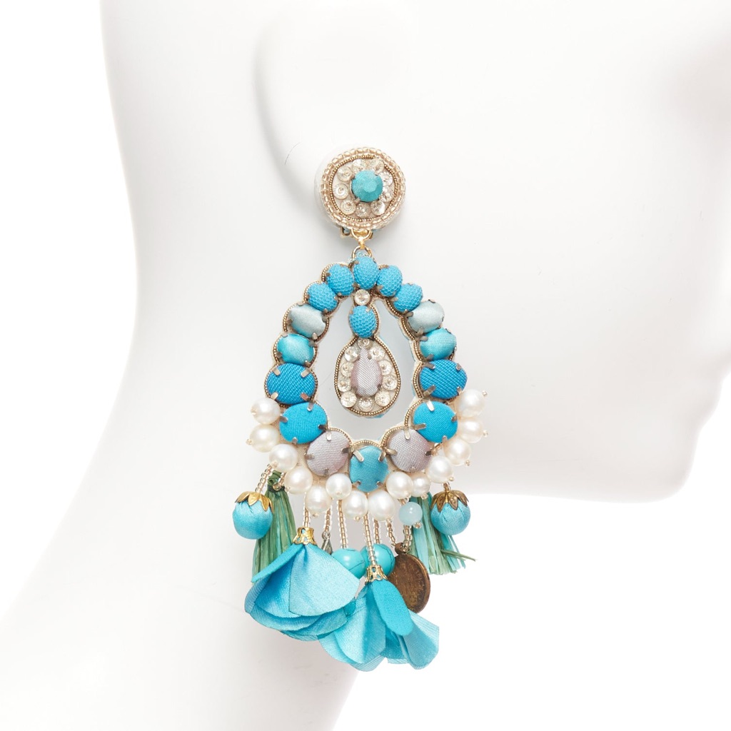 Ranjana Khan Pearl Stone Earrings - 4