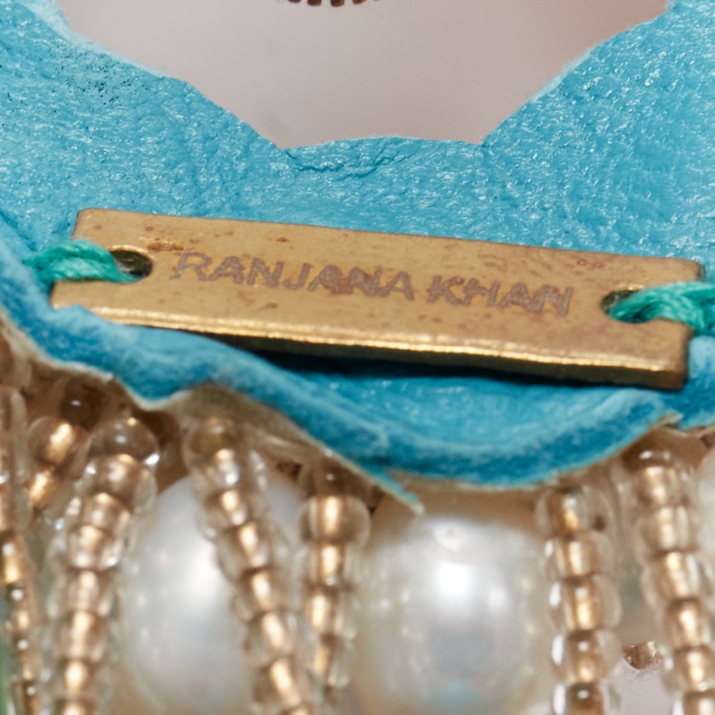 Ranjana Khan Pearl Stone Earrings - Detail 2