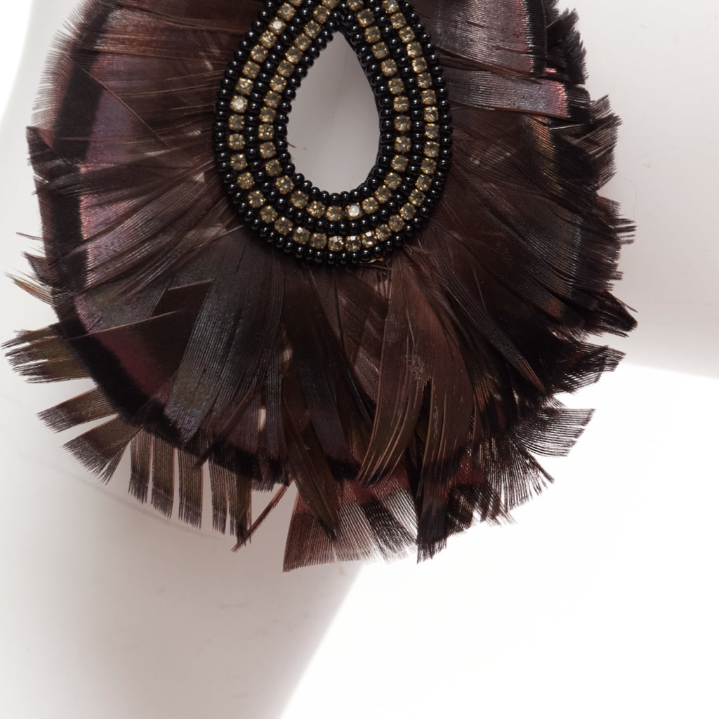 Ranjana Khan Feather Bow Earrings - Detail 1