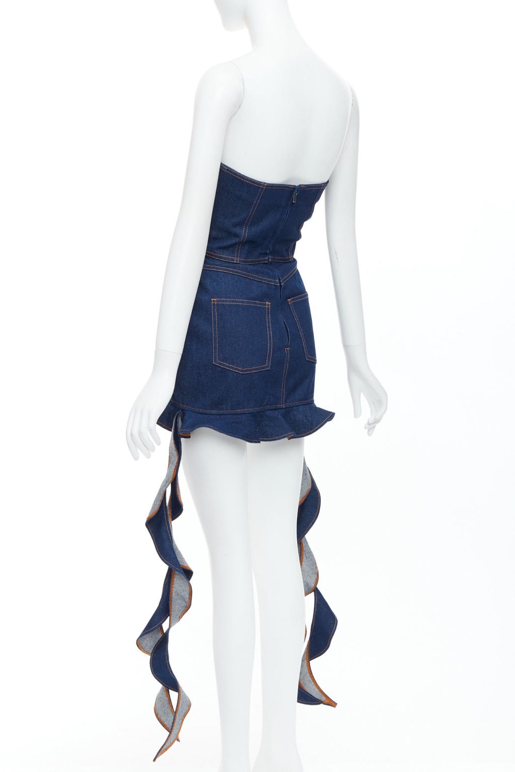 David Koma Corset Denim Dress - Detail 1
