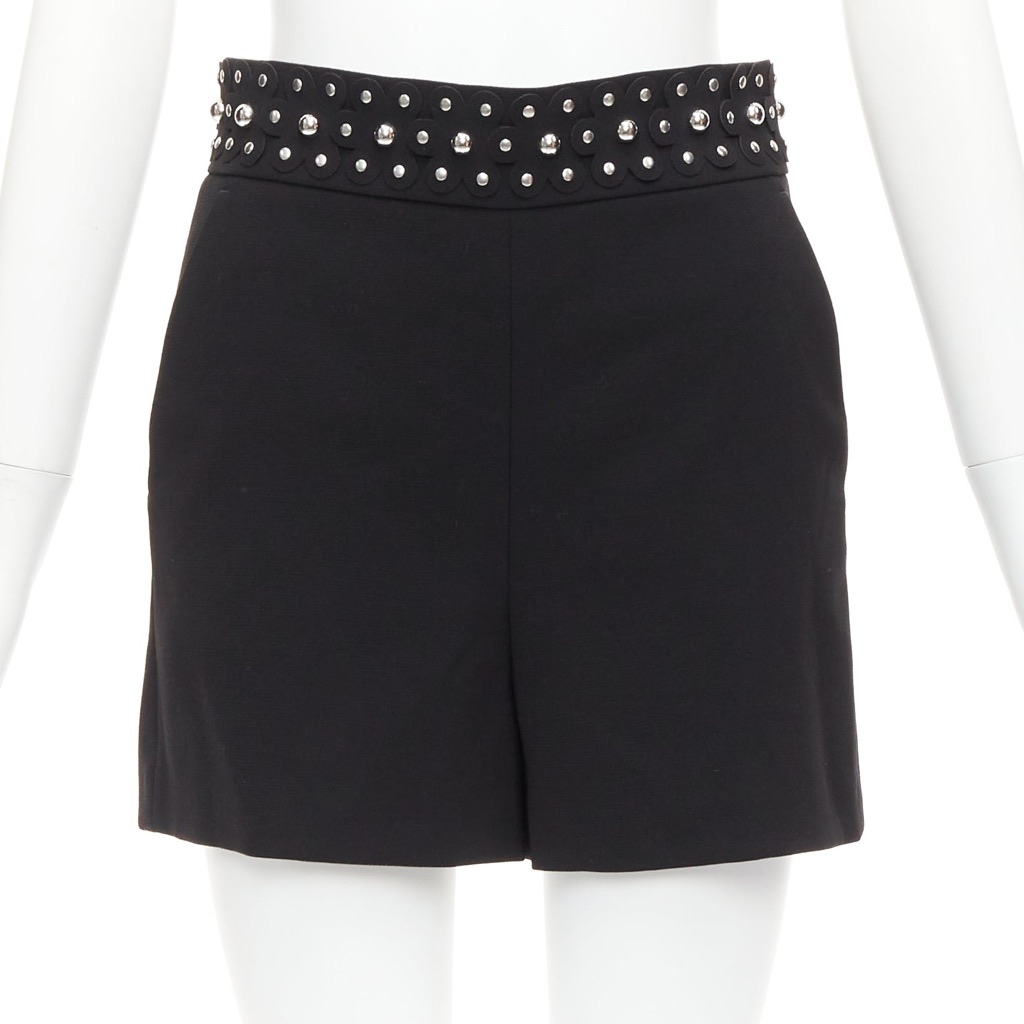 Red Valentino Garavani Studded Floral Shorts