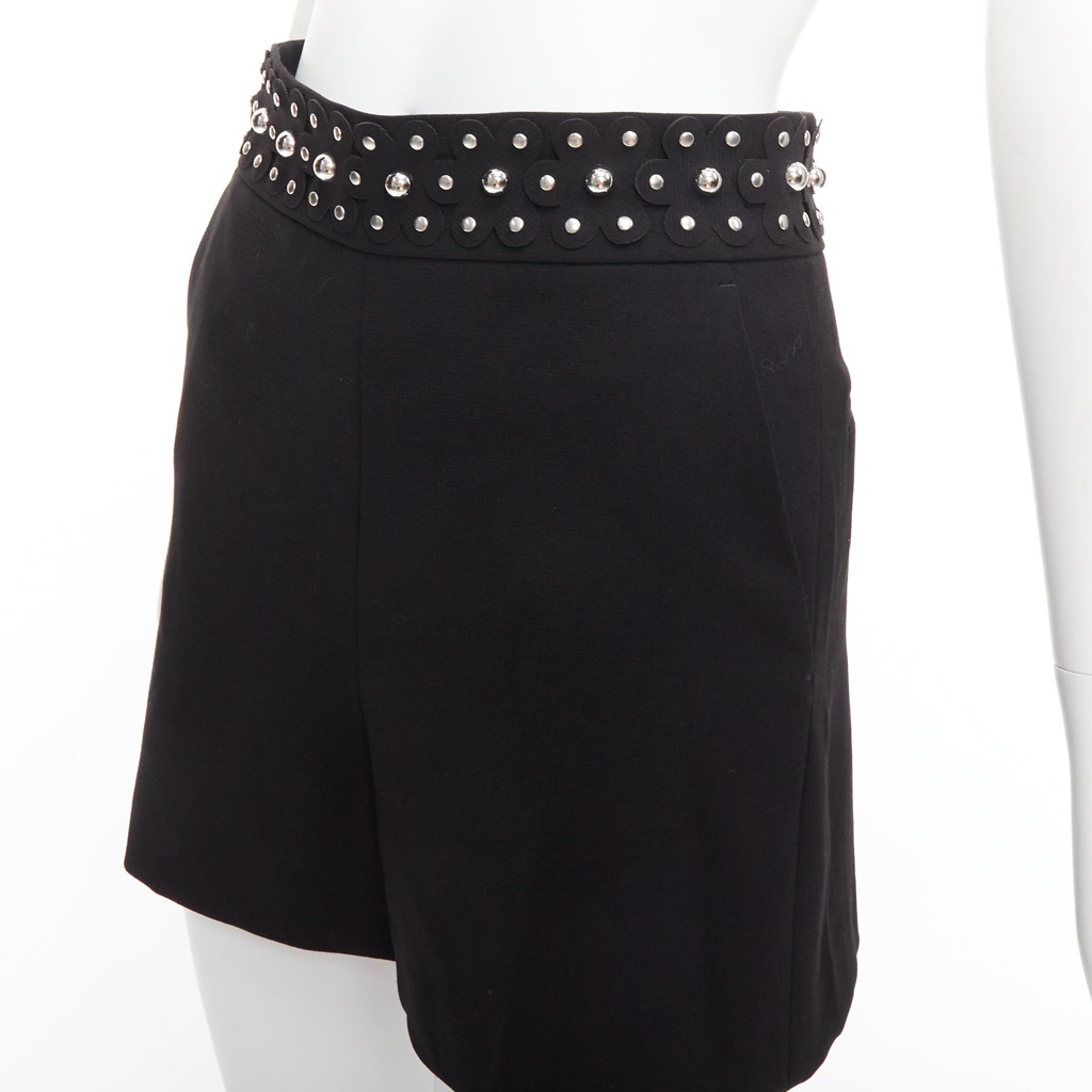 Red Valentino Garavani Studded Floral Shorts - Back view