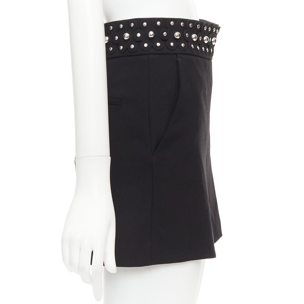 Red Valentino Garavani Studded Floral Shorts - 4